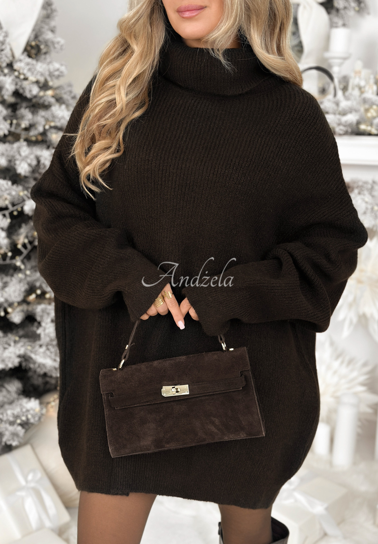 Mavi chocolate turtleneck sweater II
