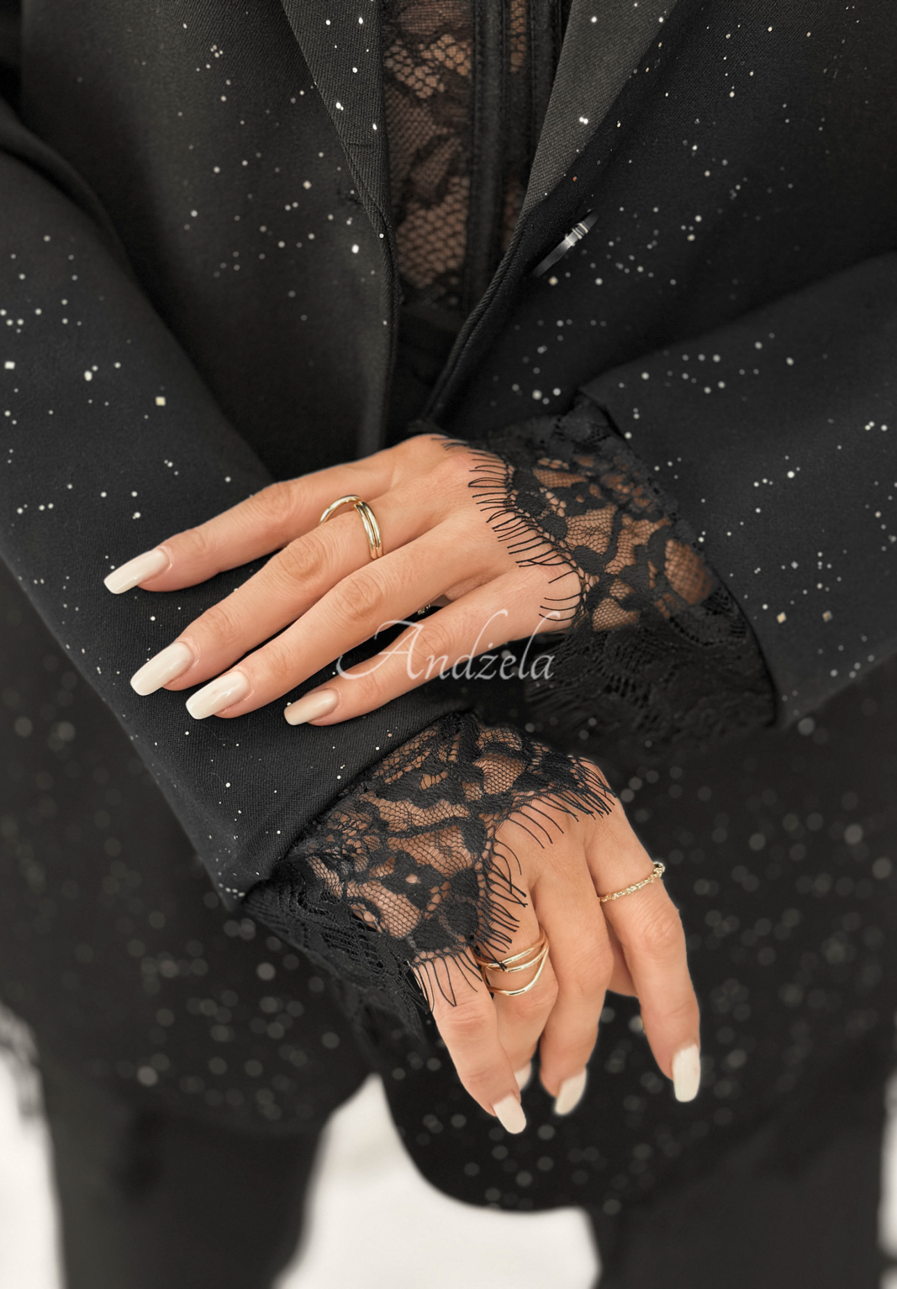 Shine &amp; Sparkle lace jacket black