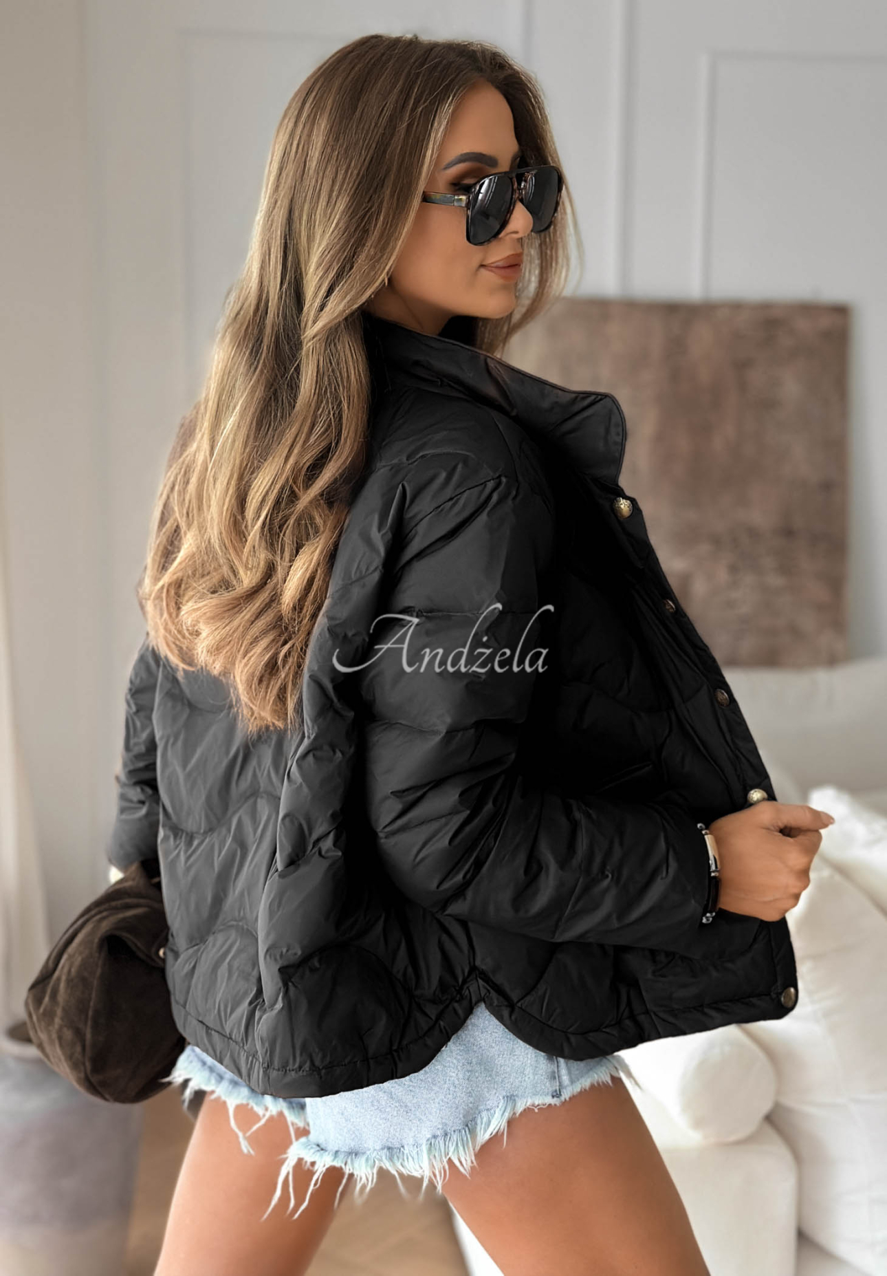 Krótka puchowa kurtka Last Thing czarna