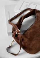 Zamszowa torebka Just Lipstick czekoladowa