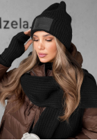 Set Hat, szalik, Gloves 3in1 December  in black