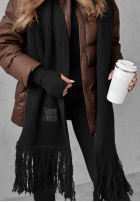 Set Hat, szalik, Gloves 3in1 December  in black