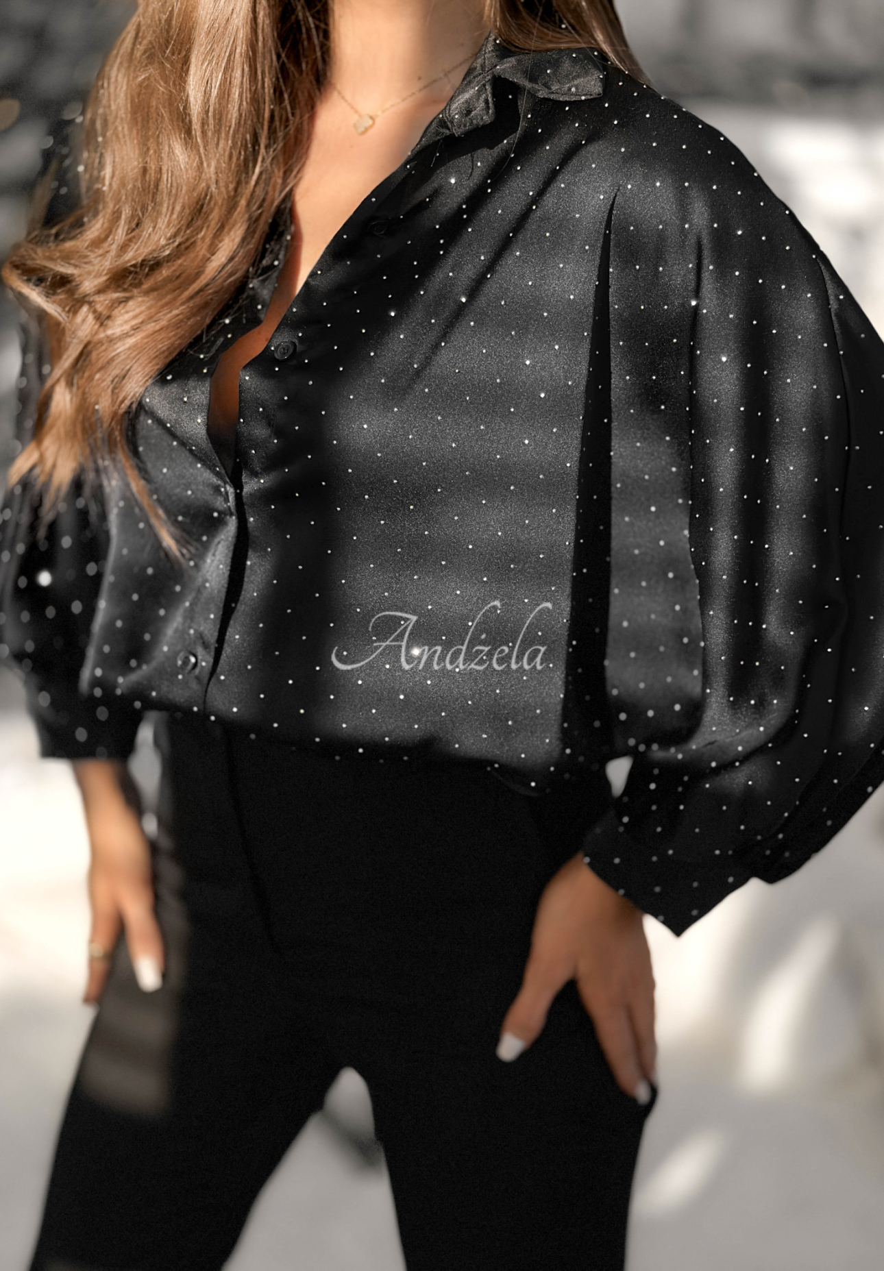 Crystal Brilliance shirt black