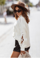 Sweter Cocomore Casual Ecru