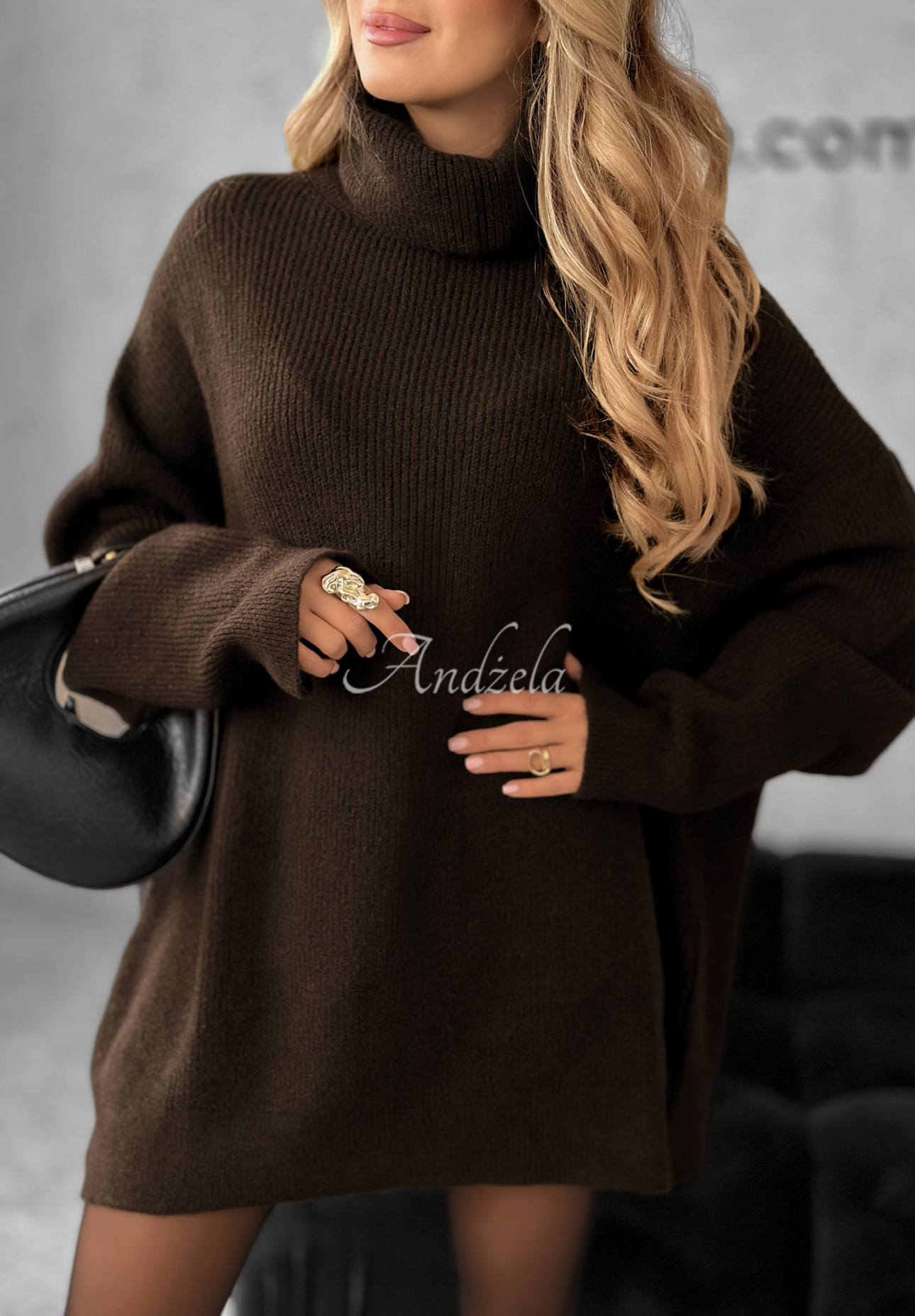 Mavi chocolate turtleneck sweater II