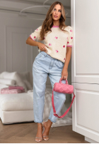 Spodnie jeansowe mom fit Call Me Tonight jasnoniebieskie