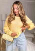 Moherowy sweter Warm Hug żółty