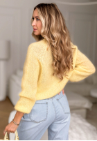 Moherowy sweter Warm Hug żółty