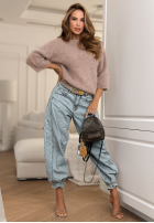 Moherowy sweter Give Me Space mokka