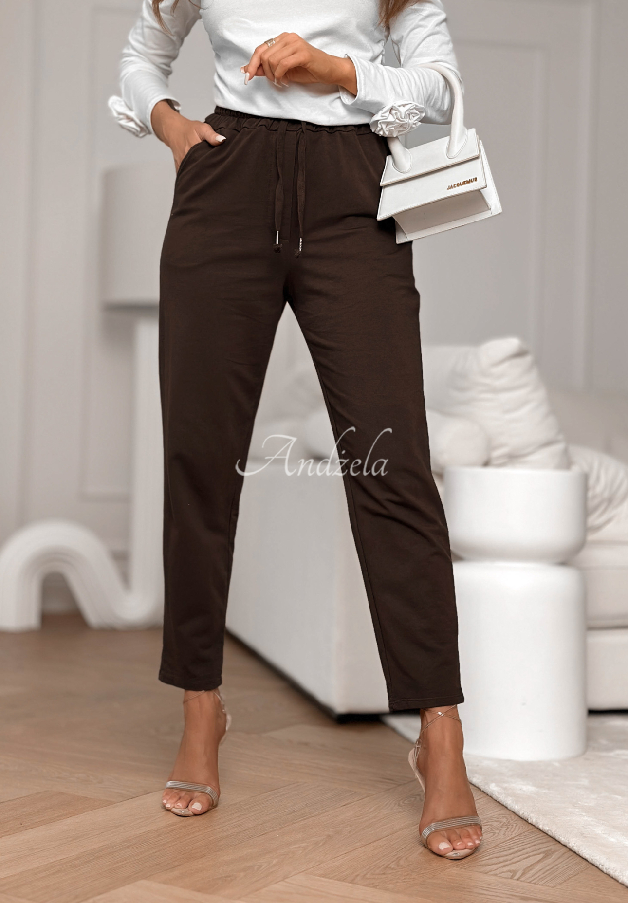 LA California Star chocolate cotton sweatpants