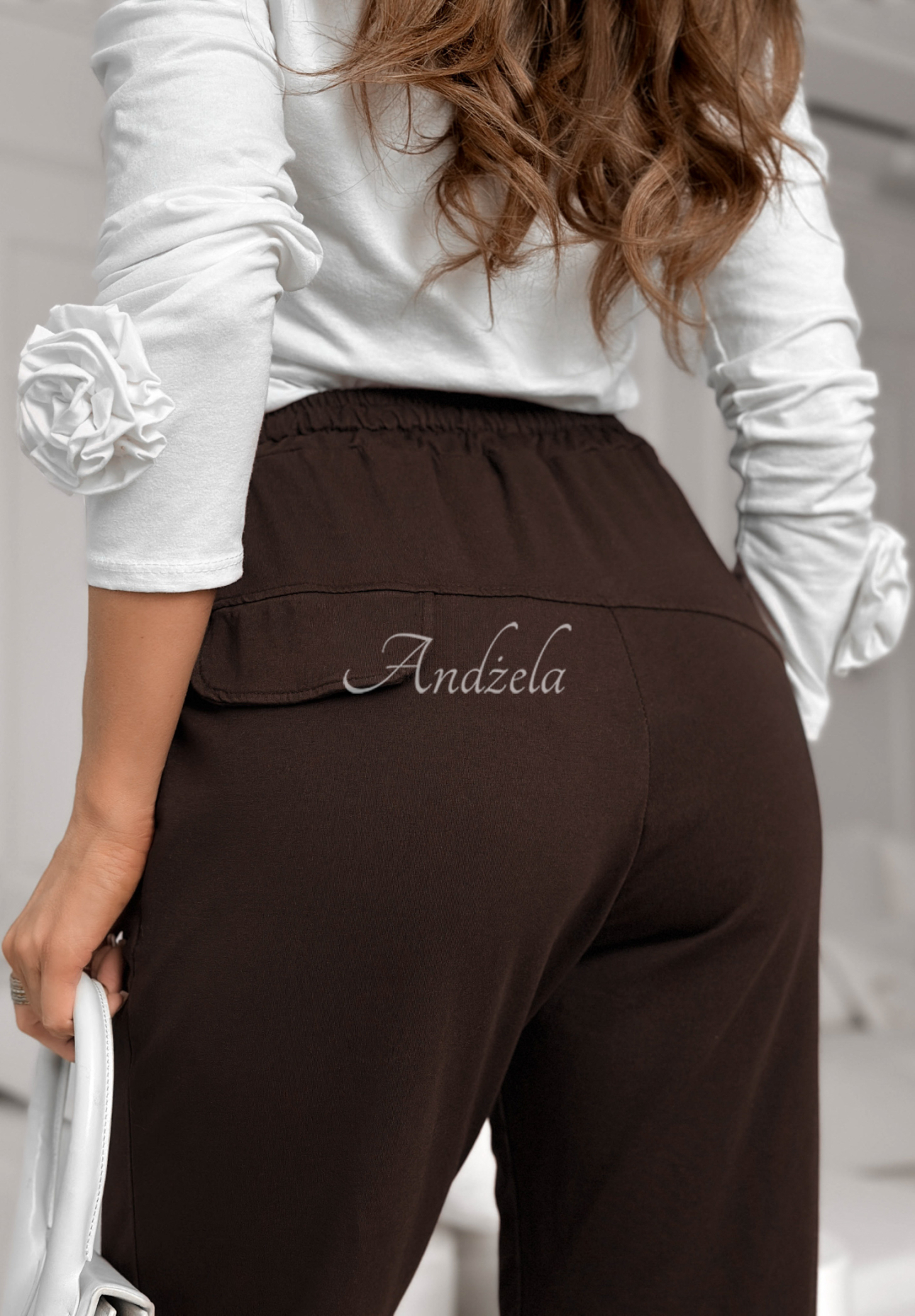 LA California Star chocolate cotton sweatpants