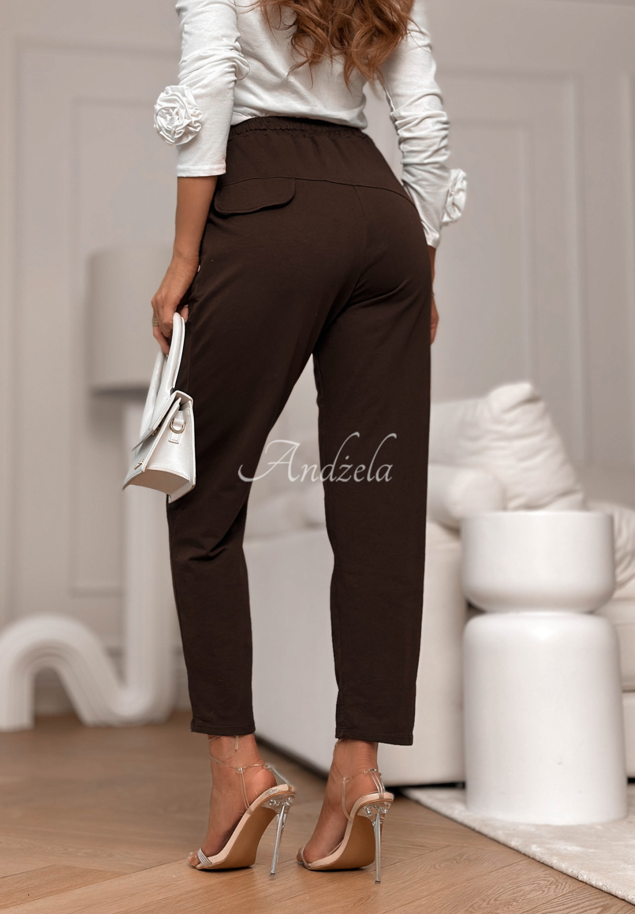 LA California Star chocolate cotton sweatpants