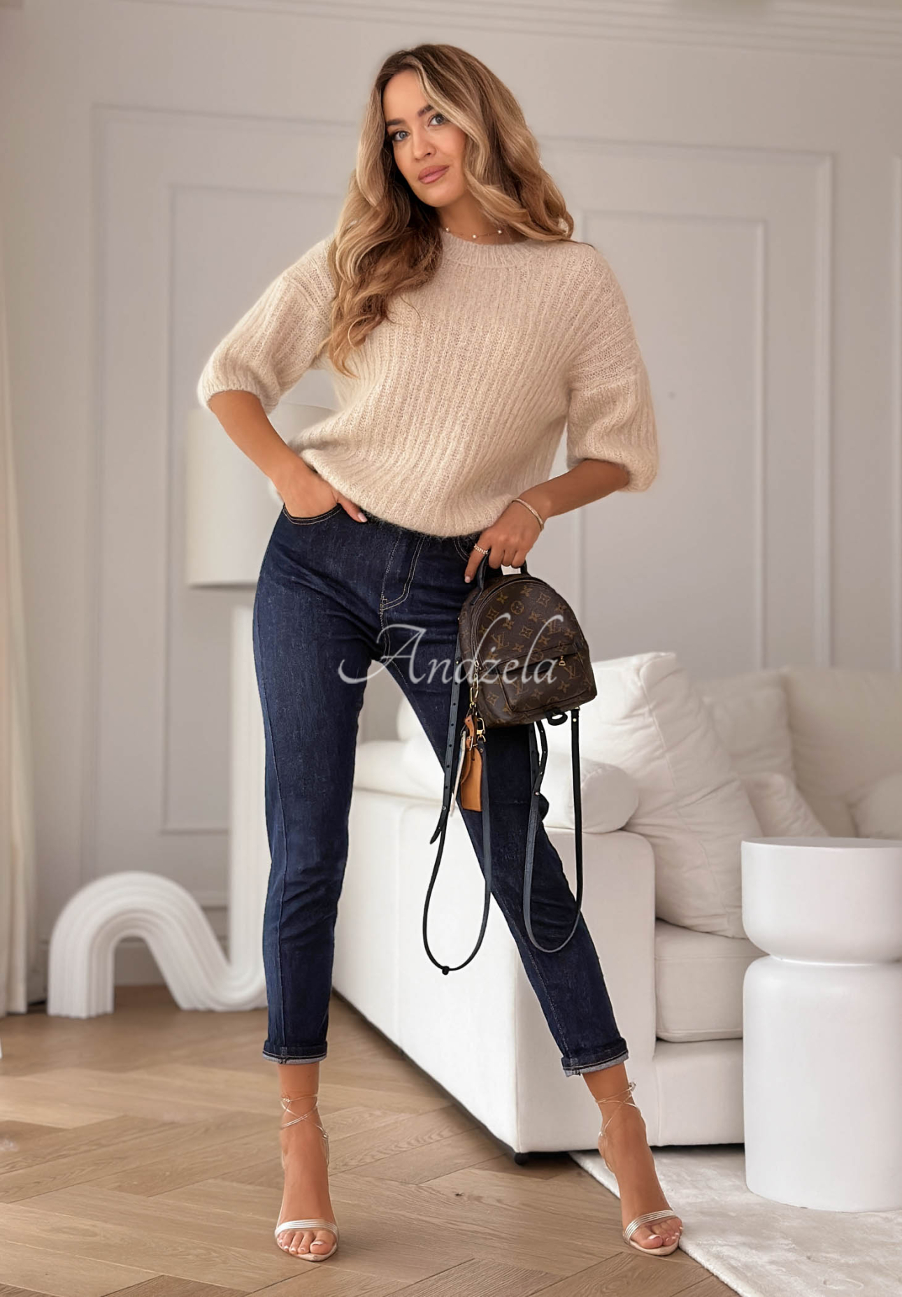 Spodnie jeansowe skinny Thought About It granatowe