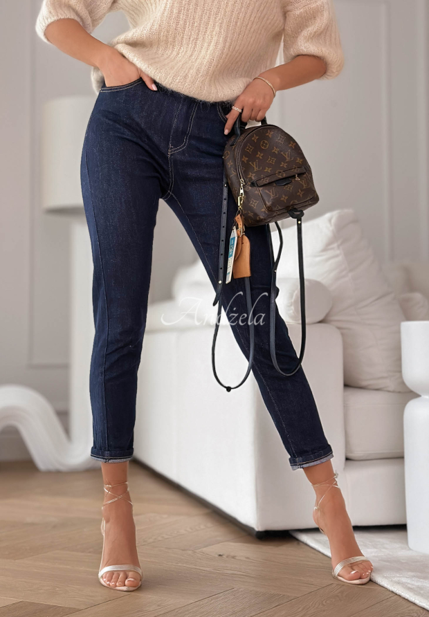 Thought About It navy blue skinny jean pants