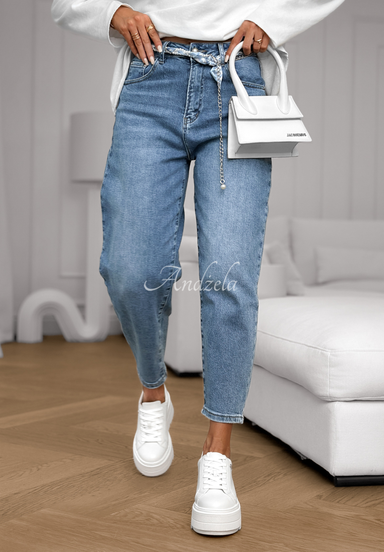 Not Follow blue balloon fit jeans