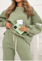 Komplet dresowy Fits Me Perfectly szałwiowy