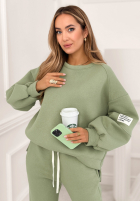 Komplet dresowy Fits Me Perfectly szałwiowy