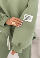 Komplet dresowy Fits Me Perfectly szałwiowy