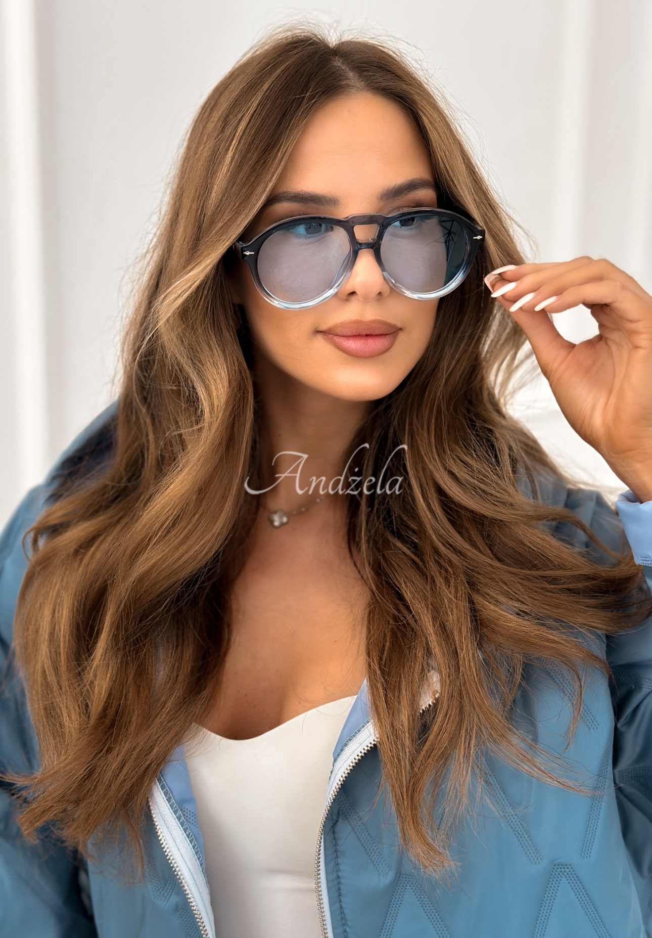 No More Glares sunglasses, blue