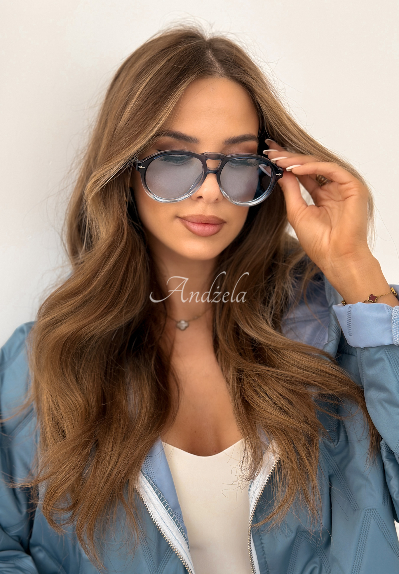 No More Glares sunglasses, blue