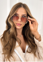 Okulary przeciwsłoneczne Saw It Twice złote