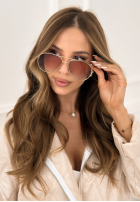 Okulary przeciwsłoneczne Saw It Twice złote