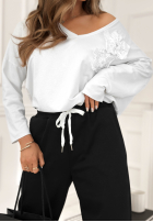 Bluzka z kwiatami Me And My Flowers biała