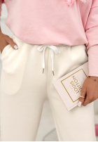 Spodnie dresowe masełko Comfy & Trendy ecru