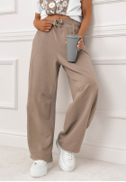 Spodnie dresowe wide leg The Game Changed mokka