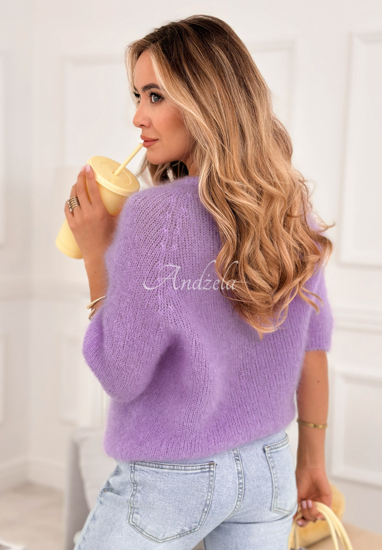 Soft mohair sweater One More Hug lilac