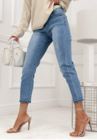 Spodnie jeansowe skinny Blessed With Energy jasnoniebieskie
