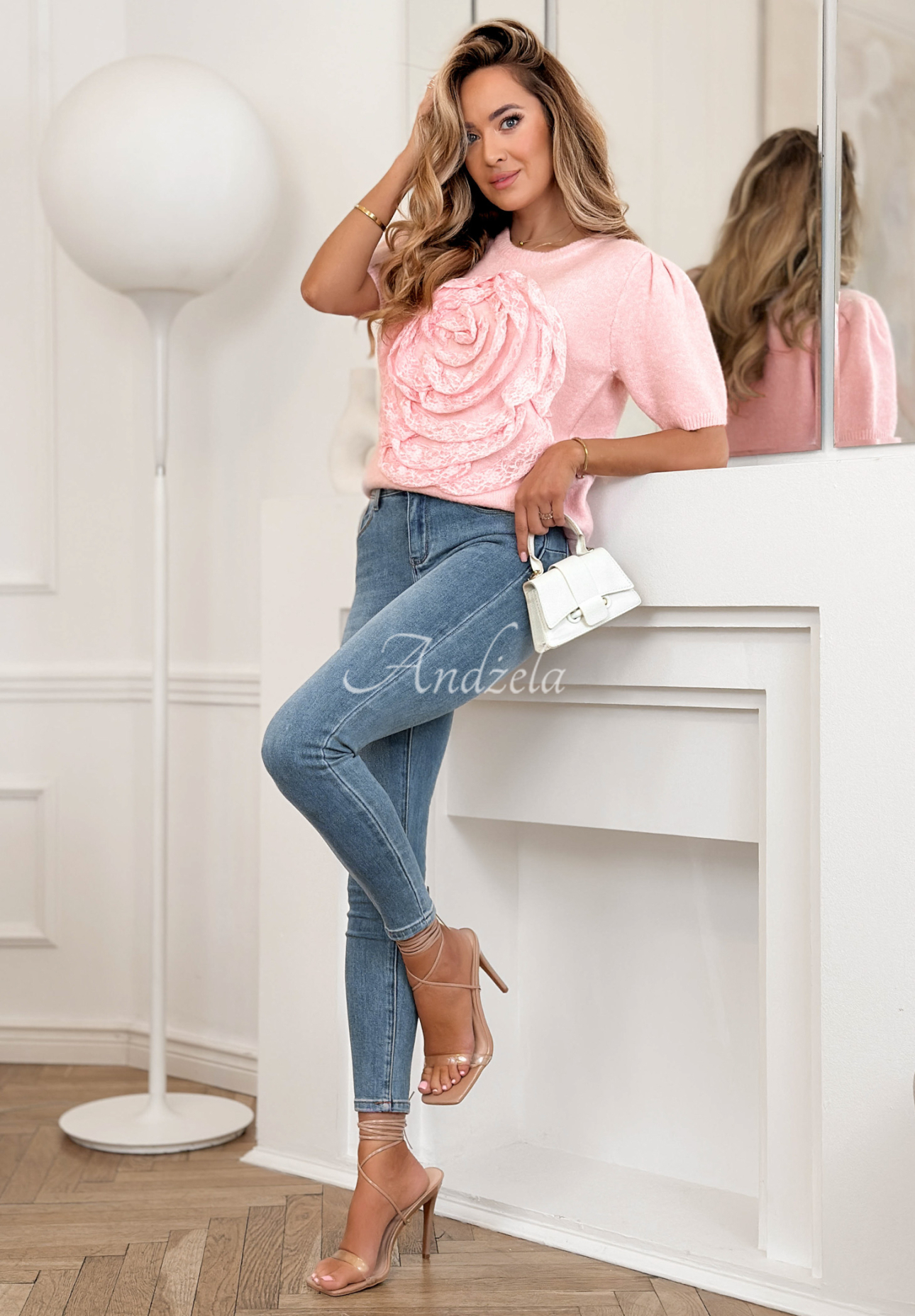 Spodnie jeansowe skinny Stay For Me niebieskie