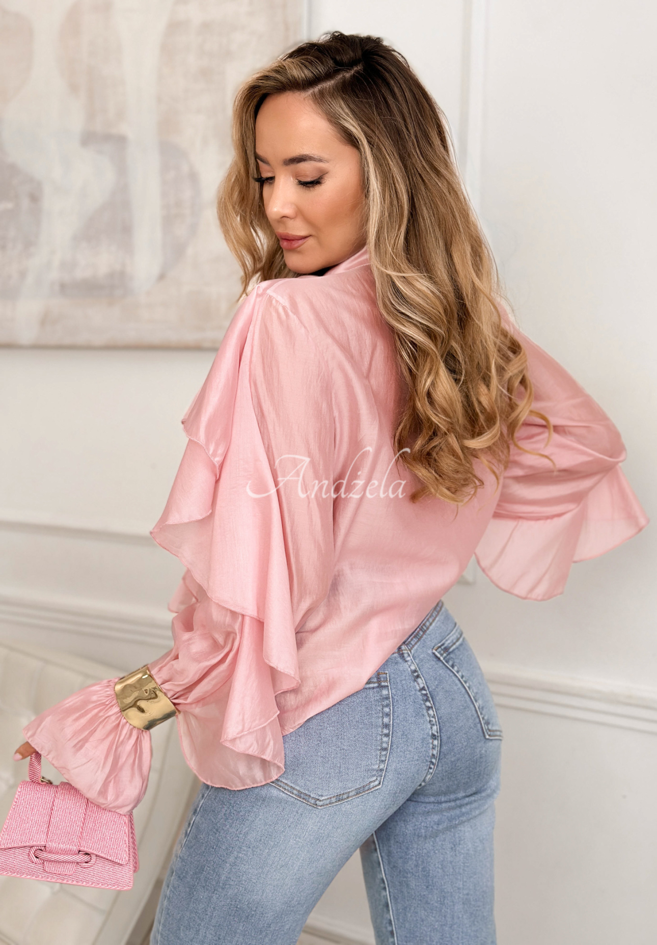 Koszula z falbankami Sweet Ruffles różowa