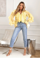 Koszula z falbankami Sweet Ruffles żółta