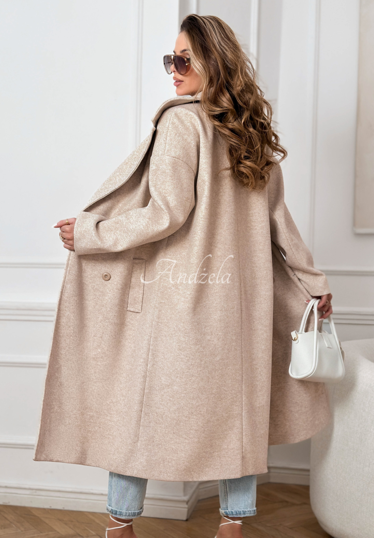 Długi płaszcz Springtime Success beżowy