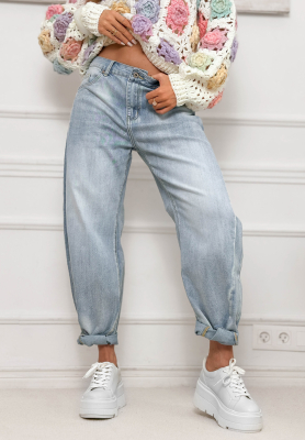 Just Let Them light blue banana jeans