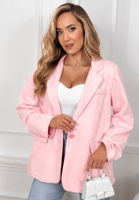 Good Balance pink suede jacket