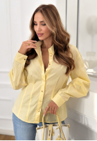 Koszula z bufiastymi rękawami You Know Me żółta