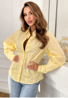 Koszula z bufiastymi rękawami You Know Me żółta