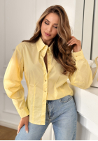 Koszula z bufiastymi rękawami You Know Me żółta