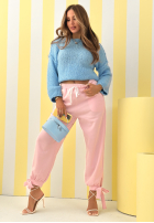 Spodnie dresowe masełko Comfy & Trendy różowe