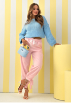 Spodnie dresowe masełko Comfy & Trendy różowe