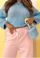 Spodnie dresowe masełko Comfy & Trendy różowe