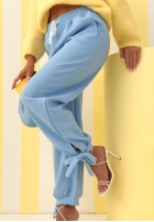 Spodnie dresowe masełko Comfy & Trendy błękitne