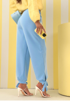 Spodnie dresowe masełko Comfy & Trendy błękitne