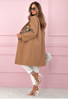 Długi płaszcz z misiem Mr Teddy Times beżowy