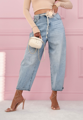 Spodnie jeansowe banana Adds New Life jasnoniebieskie