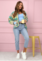 Spodnie jeansowe mom fit Prime Look jasnoniebieskie