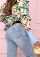 Spodnie jeansowe mom fit Prime Look jasnoniebieskie