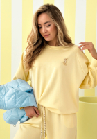 Komplet dresowy bluza i spodnie Better Now żółty